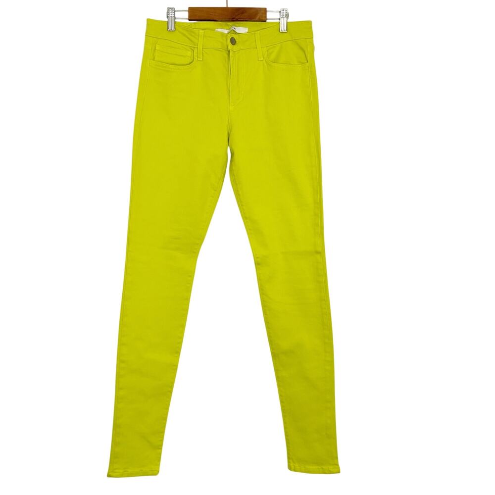 Joe's Jeans The Skinny Chartreuse Yellow Denim Jeans NWT Womens 30 Made in USA